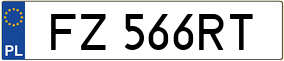 Trailer License Plate